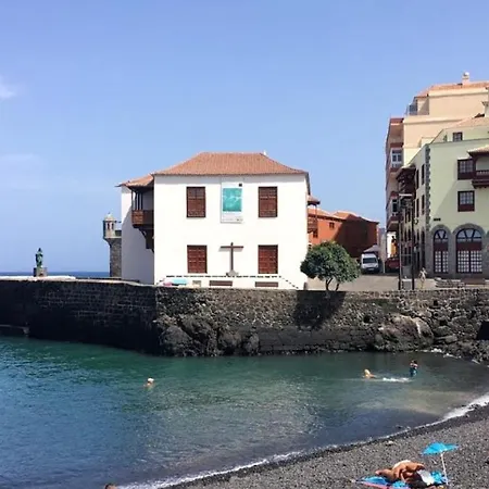 Studio In Puerto De La Cruz With Wonderful Sea View Furnished Balcony And Wifi 10 M From The Beach * 푸에르토 드 라 크루즈